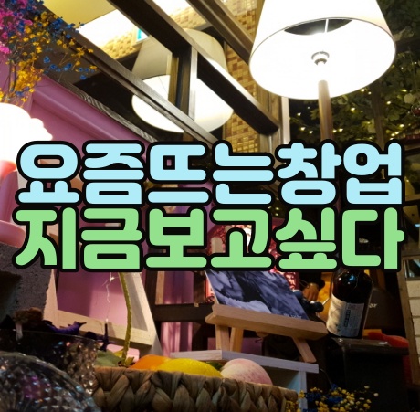 요즘뜨는창업 감성포차 맥주창업 지금보고싶다 괜찮네요