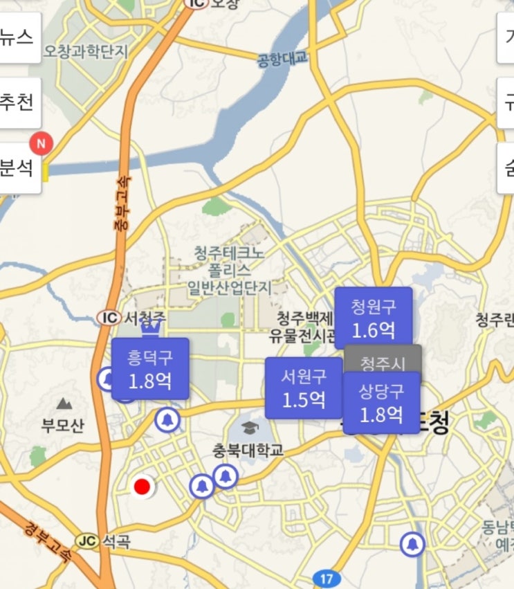  가장 핫한 아파트를 찾는 쉬운 방법?(청주 두산위브지웰시티2차,천안 불당지웰더샵, 대전 크로바아파트 ??)