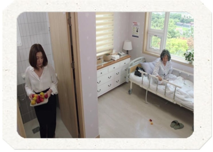  KBS드라마 ‘세상에서 제일 예쁜 내 딸’에 더지극정성 요양원에 상아퍼니처 가구가  있어요