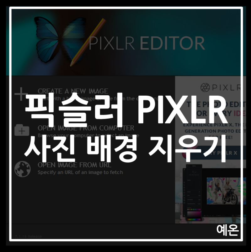 픽슬러 Pixlr로 사진 배경 없애기 (배경을 투명하게!) : 네이버 블로그