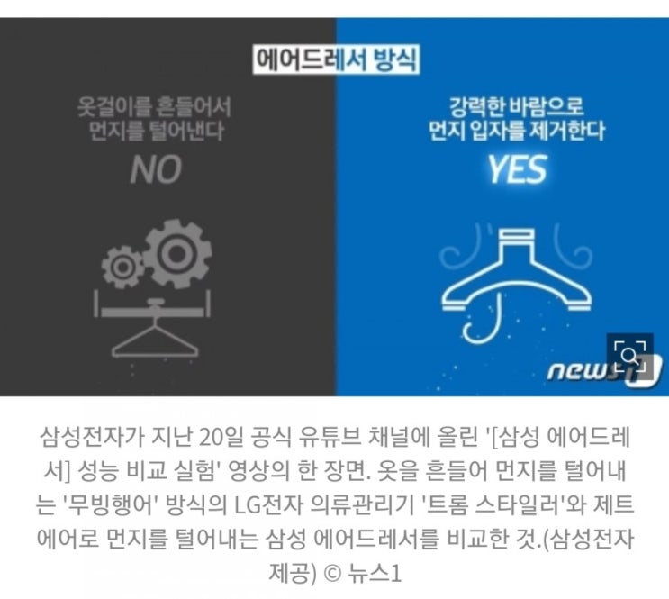  삼성·LG '난타전' 확대되나…이번엔 '의류관리기·건조기'  