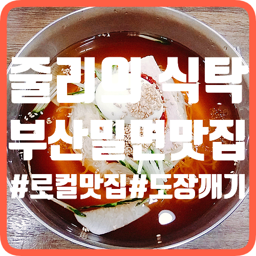  [남천동/남포동] 최고의 부산밀면맛집을 찾아서!! 부산밀면로컬맛집 도장깨기:)