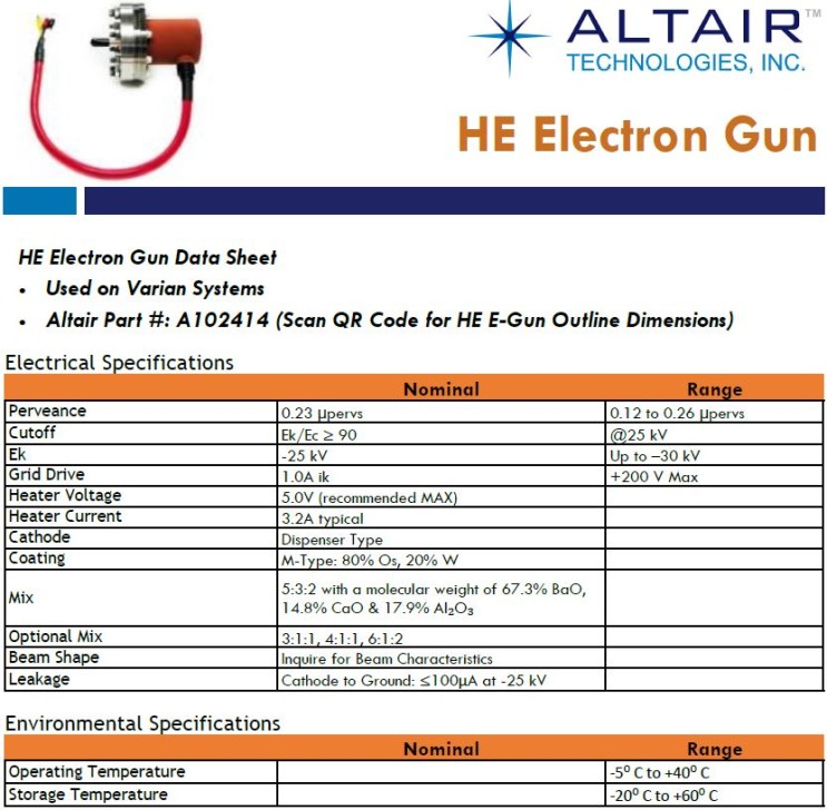 Altair Electron-Gun