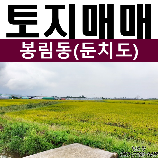 부산토지매매 강서구 봉림동 둔치도 생태공원 예정부지 약 700평