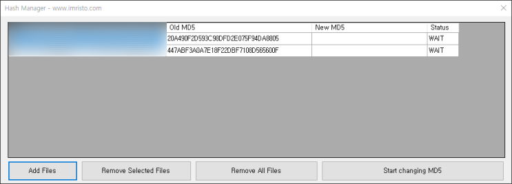  파일해시값 변경 프로그램 hash Manager 인스타그램  이미지 해시값 변경