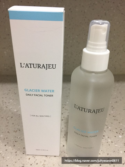  피부가 건조해질 때는 라뜨라쥬 빙하수 토너추천!!!                       L'ATURAJEU GLACIER WATER TONER
