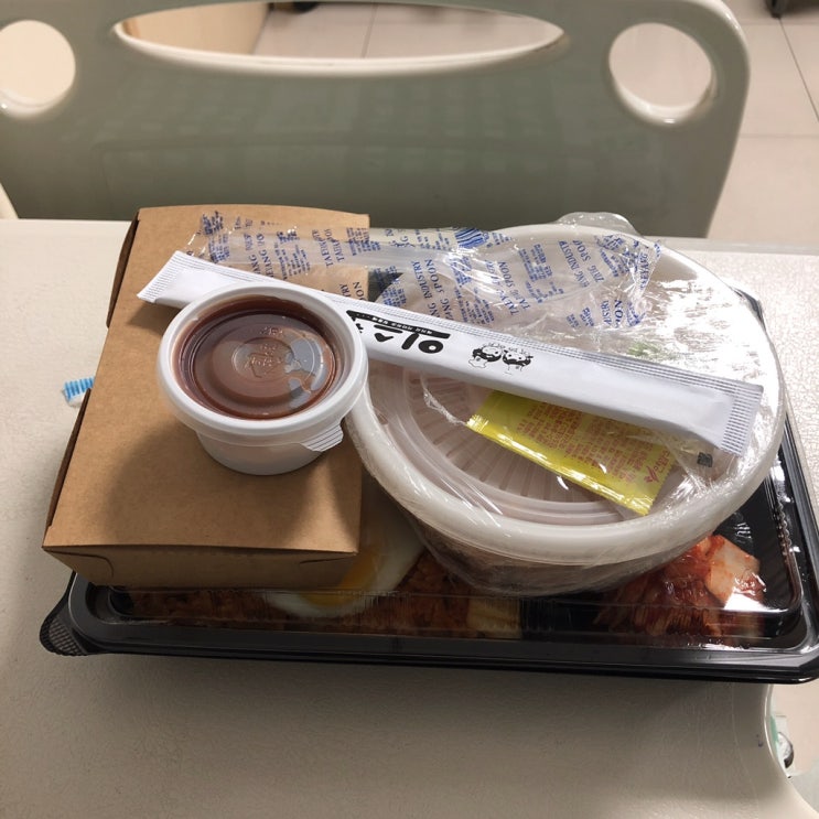  [평택 비전동 돈까스] 김치볶음밥+돈까스+미니물냉면 '이스케' 배달 후기!