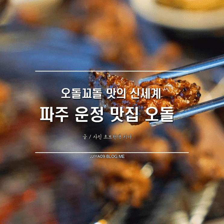  오돌꼬돌 맛의신세계 <운정 맛집>