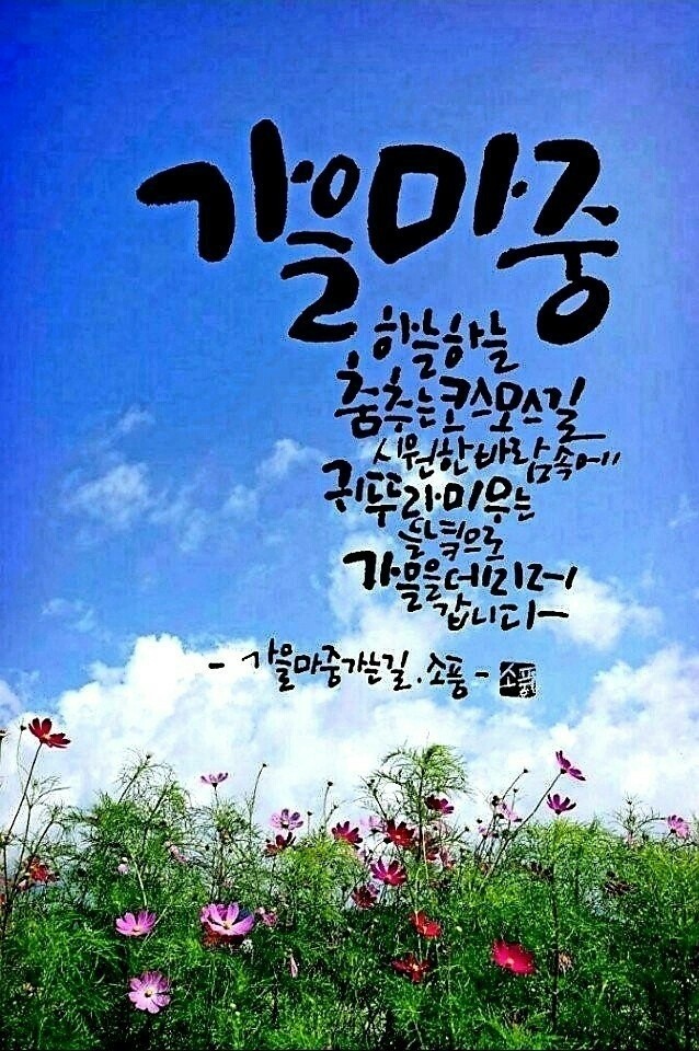  상쾌한 아침 당신께 드리는 글