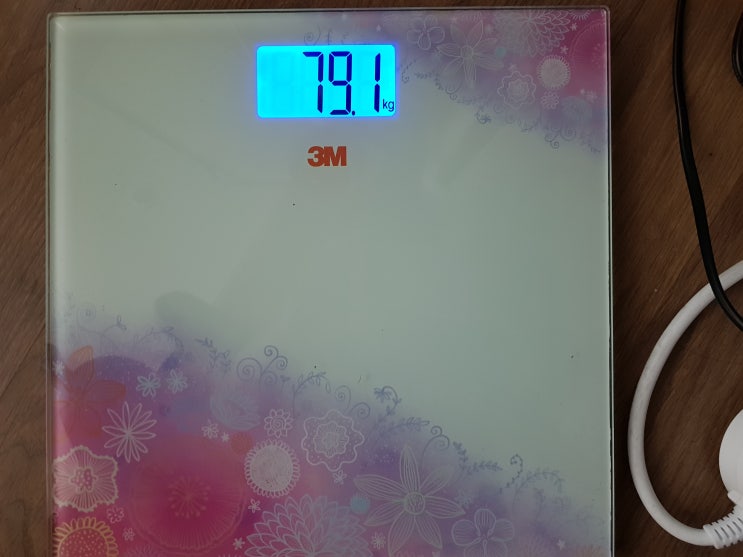  [2019년 9월 22일] 79.1kg,  9,823걸음