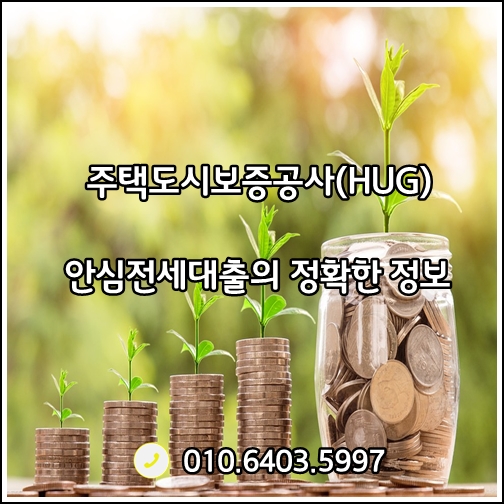 주택도시보증공사(HUG) 안심전세대출 정확한 정보