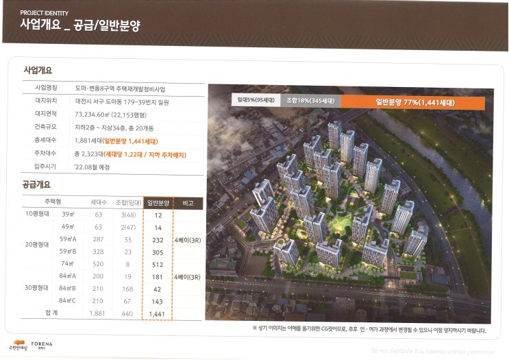  도마 이편한세상 포레나 홍보 시작했네요~ 도마변동8구역 첫시작! 10월말 오픈예정!