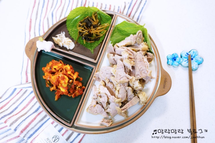  돼지수육 삶는법 사태로 담백하고 맛있게 돼지고기수육