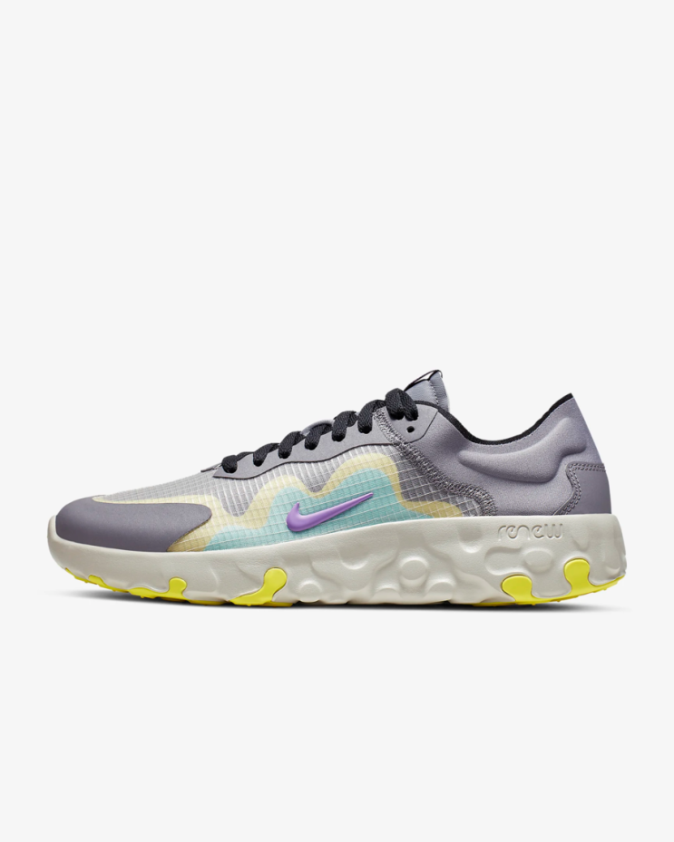  "NIKE" 나이키 건메탈 런닝 스니커즈 