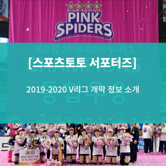  [스포츠토토 서포터즈] 2019-2020 V리그 개막 정보 소개