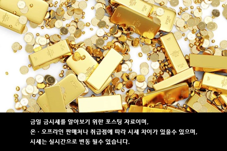  오늘의 순금 금시세 2019년9월25일