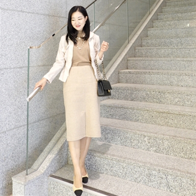  지춘희 디자이너 지스튜디오 가을 스커트 코디, 이나영 패션 볼까요?