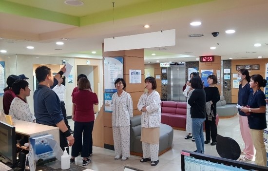 민방위 화재 대피훈련 