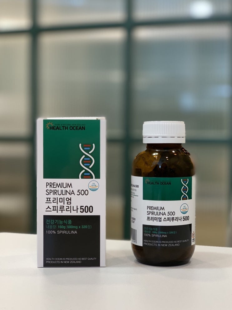  헬스오션 스피루리나 500 피부건강지킴이