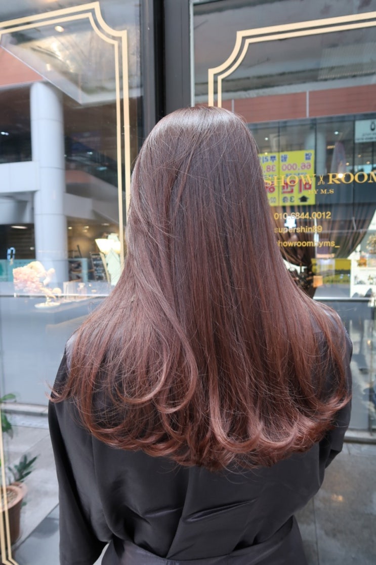  강남역미용실 쇼룸바이엠에스, 초코브라운 염색
