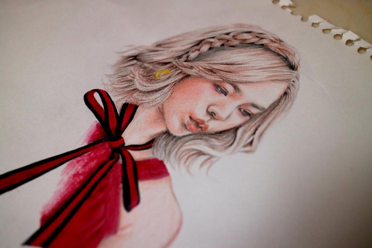  소녀시대 써니 일러스트 색연필화 팬아트-Girls generation Sunny fanart