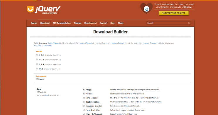 jQuery UI - Widgets: Dioalog (alert 창)
