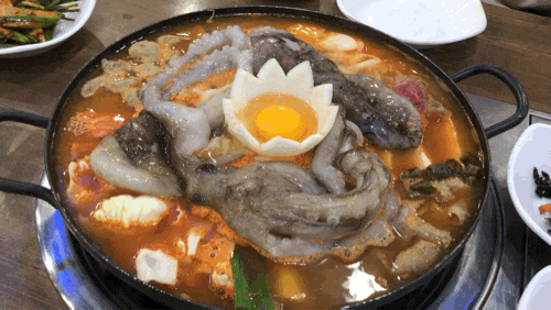  강남 고터 맛집 고속터미널역 점심 일번지 육개장에서 얼큰하게 낙곱전골 먹었어용