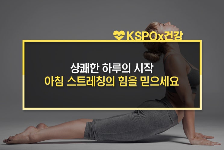  상쾌한 하루의 시작, 아침 스트레칭의 힘을 믿으세요