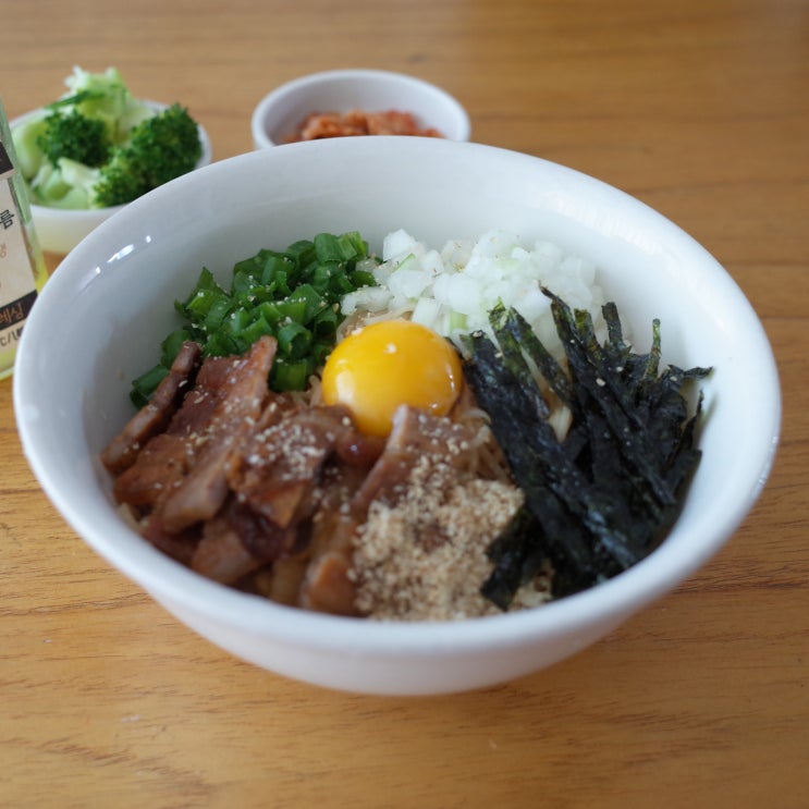  아부라소바 만들기 : 맛있음