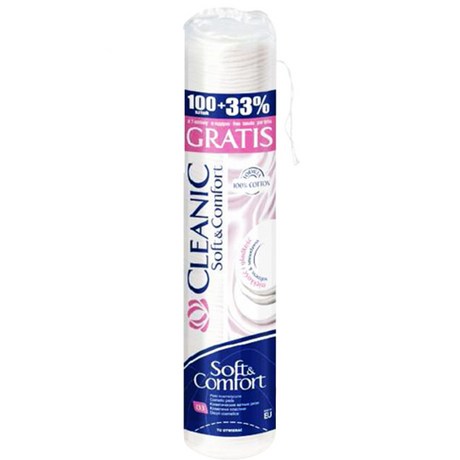  클레아닉 Pro Silk 소프트 앤 컴포트 화장솜, 133매입, 1개 (2,980원)