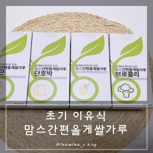 초기이유식 :: 맘스간편올게쌀가루로 편하게 만들어요