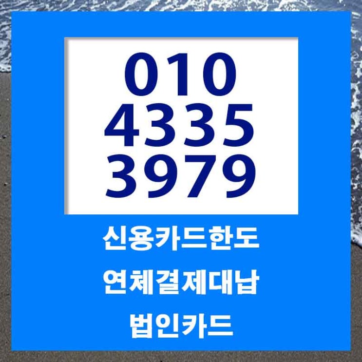  신용카드대납 쉽고 빠르게!