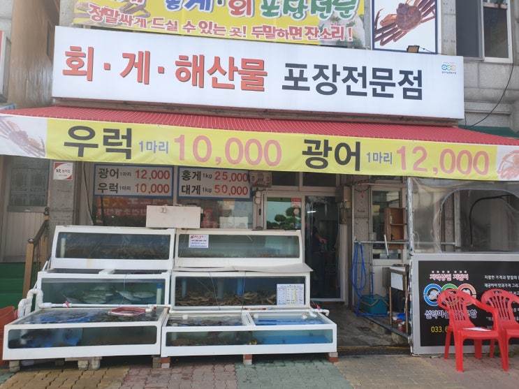  [게스트하우스/현] 대포동에 위치한 횟집 전문점 설악마을협동조합!  대포항 회포장,대포항 대게