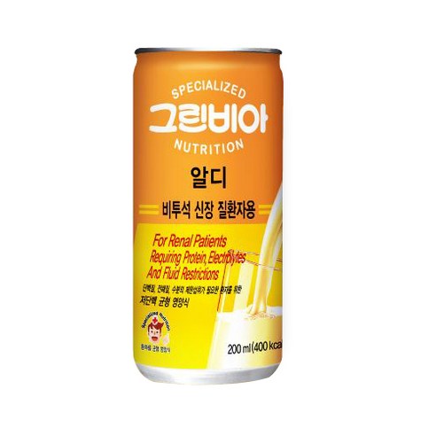  정식품 그린비아 알디 비투석 신장환자영양식, 200ml, 30캔