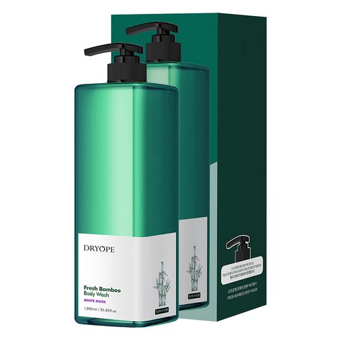  드리오페 프레쉬 밤부 바디워시 화이트머스크향, 1050ml, 1개