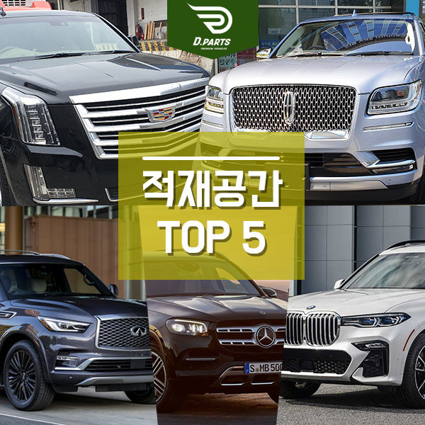 럭셔리 수입 SUV 중 가장 넓은 적재공간을 가진 TOP5는?