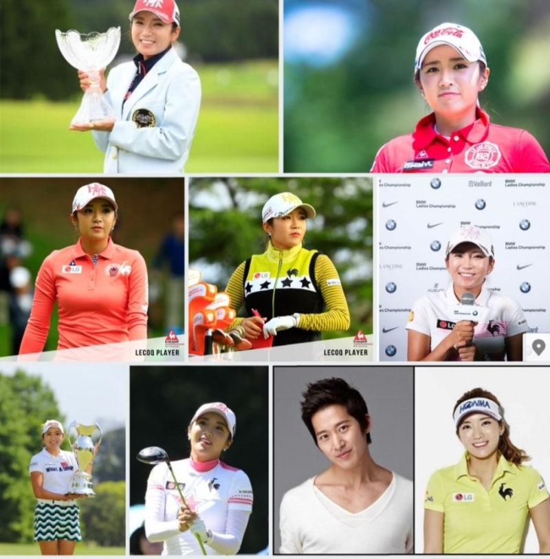움직이는 광고판 JLPGA 상금왕 미녀 골퍼 이보미 프로필 김태희 동생 배우 이완 과 12월에 ....