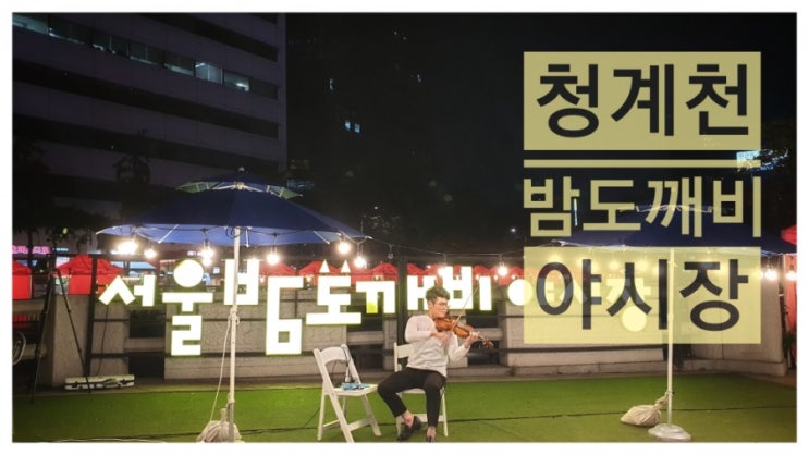  # 청계천 나들이 / 서울 밤도깨비 야시장 (가을 야외데이트 추천)