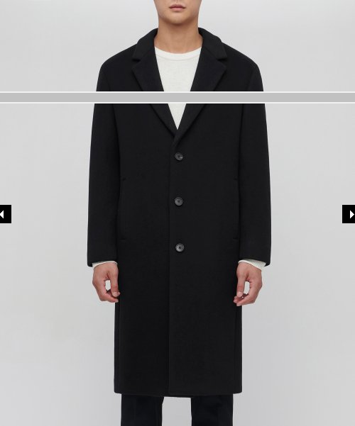 [반짝특가] 캐시미어 블렌드 오버사이즈 싱글 코트 [블랙]|CASHMERE BLEND OVERSIZE SINGLE COAT [BLACK]