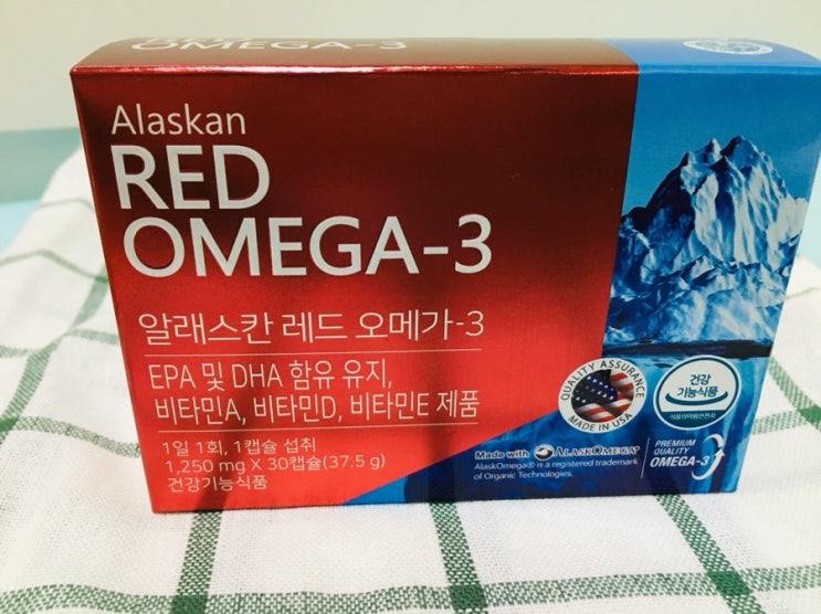 알래스칸 레드오메가-3 먹고 건강챙기기.