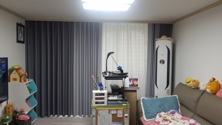  송탄 독곡동 삼익아파트2차  투톤 커튼 너무 예뻐요