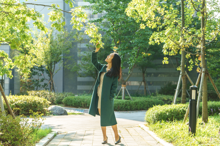  여성코트 제뉴 핸드메이드 소이현코트