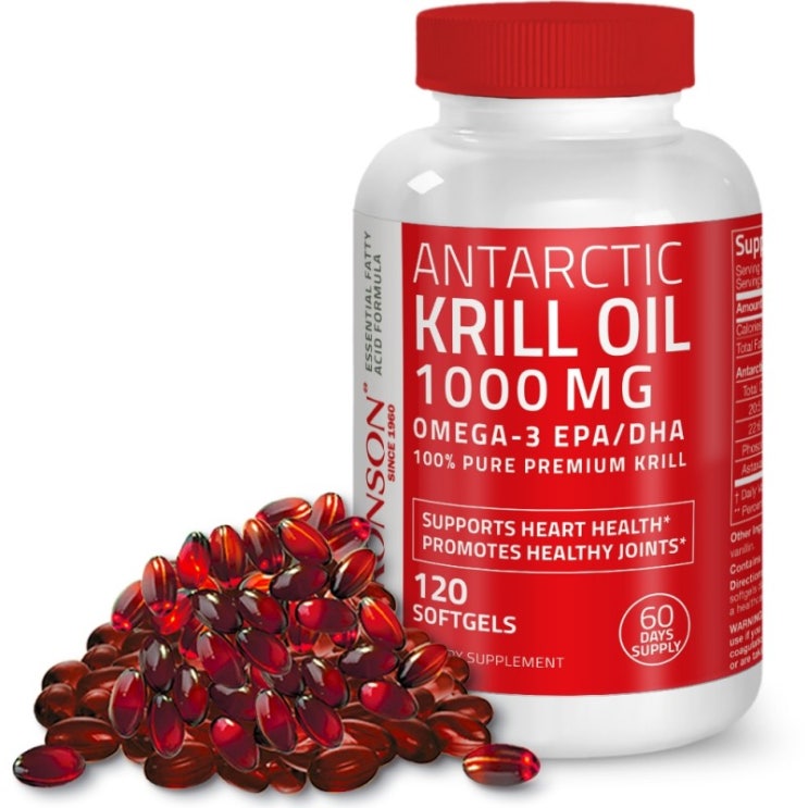  Bronson 브론슨 남극크릴오일 1000mg 120소프트젤, 1개
