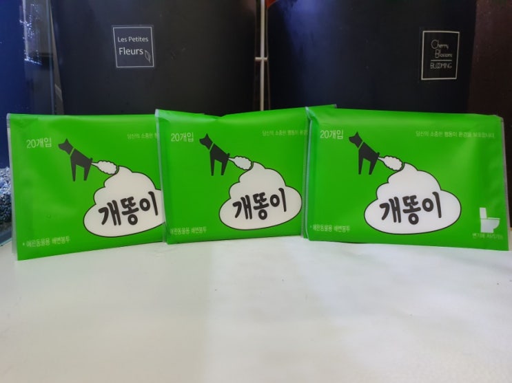  굿백, 산책할땐 물에녹는 애완견 배변봉투 꼭 챙기기
