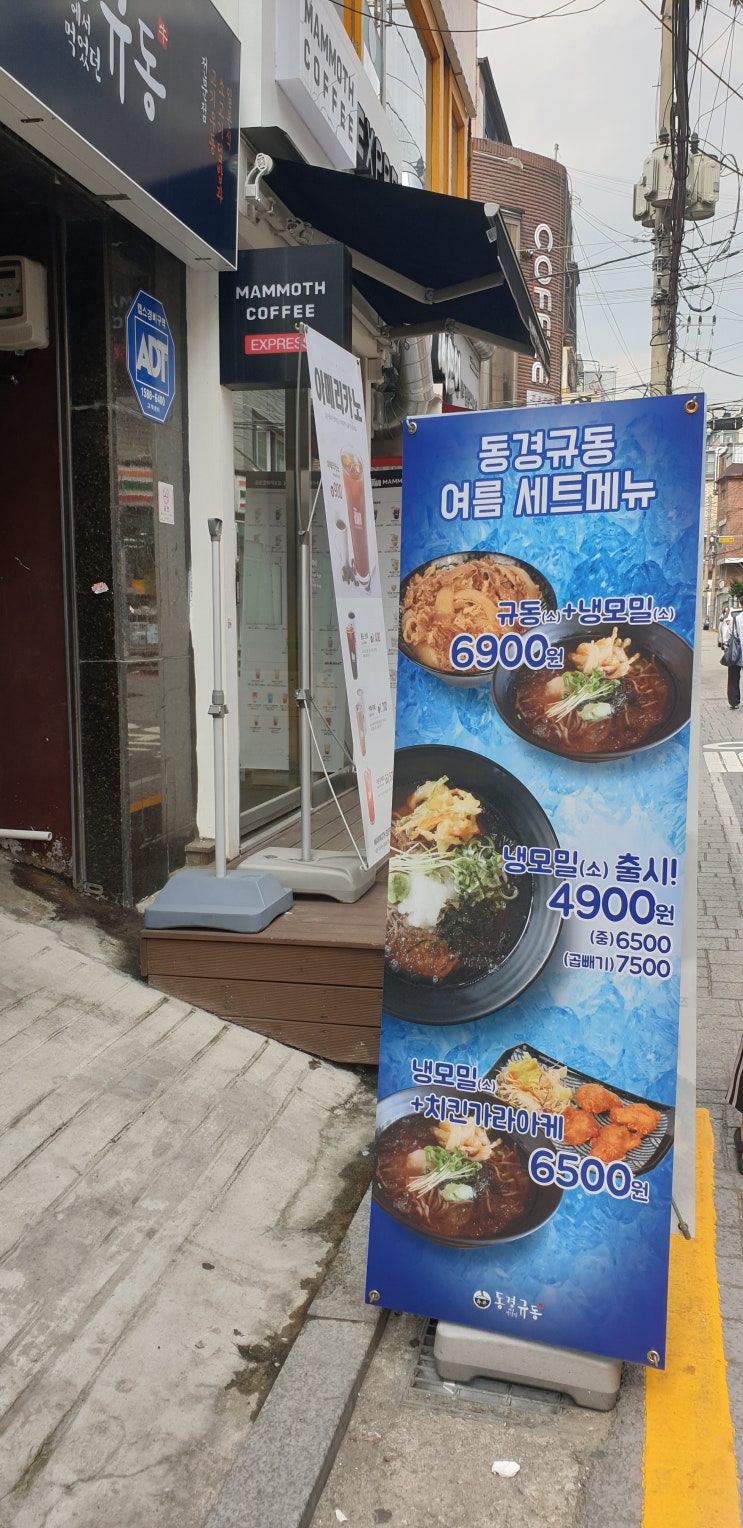  더운 날 가볍게 먹기 좋은 고려대 점심 동경규동