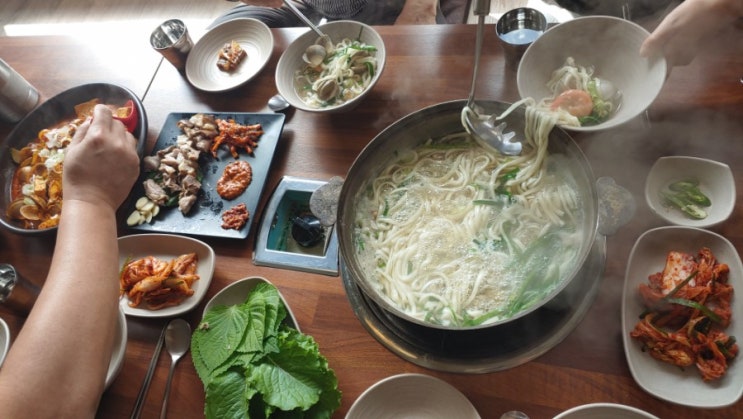  대전현충원 가는 길 노은동맛집 가향칼국수