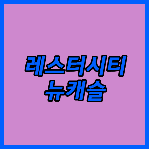  레스터시티 뉴캐슬 30일 EPL 원톱의 출전이 보류되었습니다.