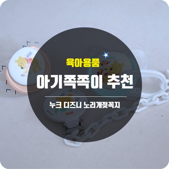  [육아용품] 누크 디즈니 노리개쪽쪽이 & 쪽쪽이클립