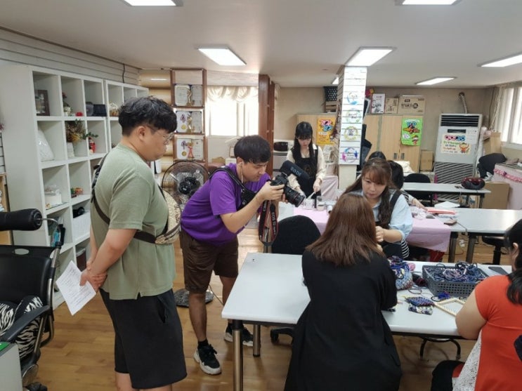  인천 한국문화센터 수업 TV방송촬영 했어요.