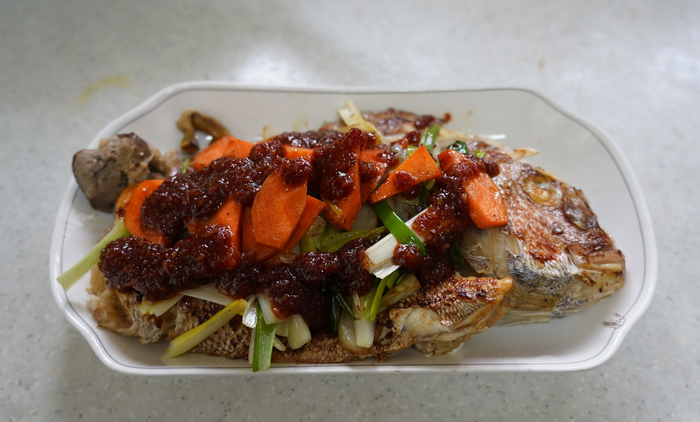  자연산 참돔 찜 요리 - 성시경의 잘자어 응용